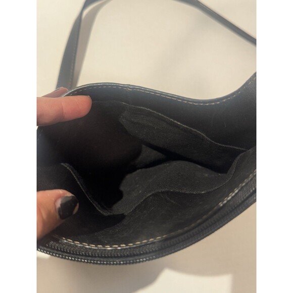 Fossil Jolie Black Soft Leather Crossbody Bag Adjustable Shoulder Strap - Picture 13 of 14